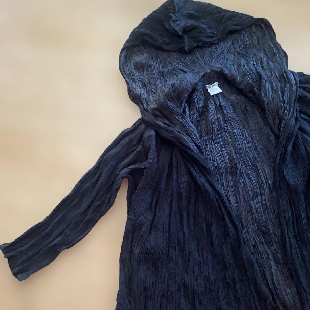 ISSEY MIYAKE 黒 長袖カーディガン