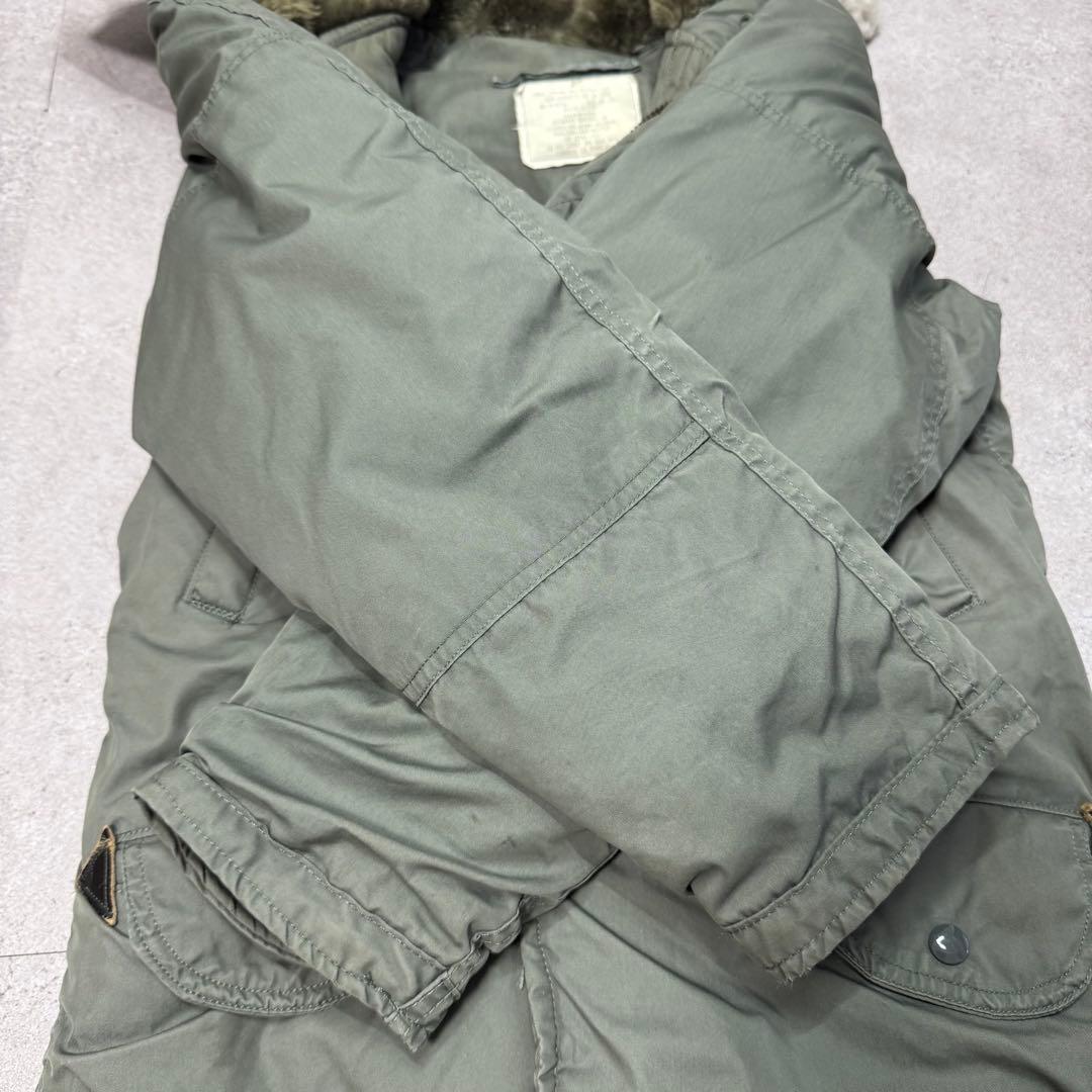 希少サイズ XXS 80s 米軍 官給品 N-3B セージグリーン ユニセックス