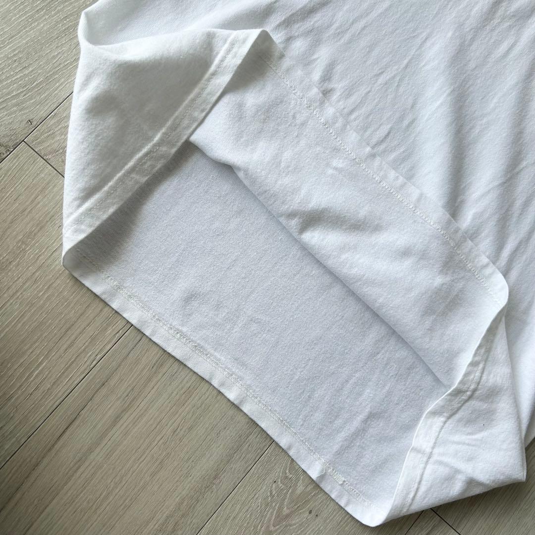 コアファイター クルーネックTシャツ 白L 刺繍 イーグル ワシ タカ アメカジ