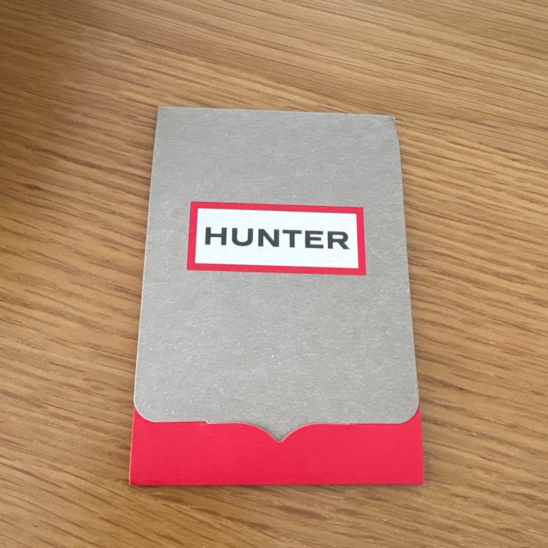 今週末までの出品です。HUNTER ブラックダウンブーツ 24㎝