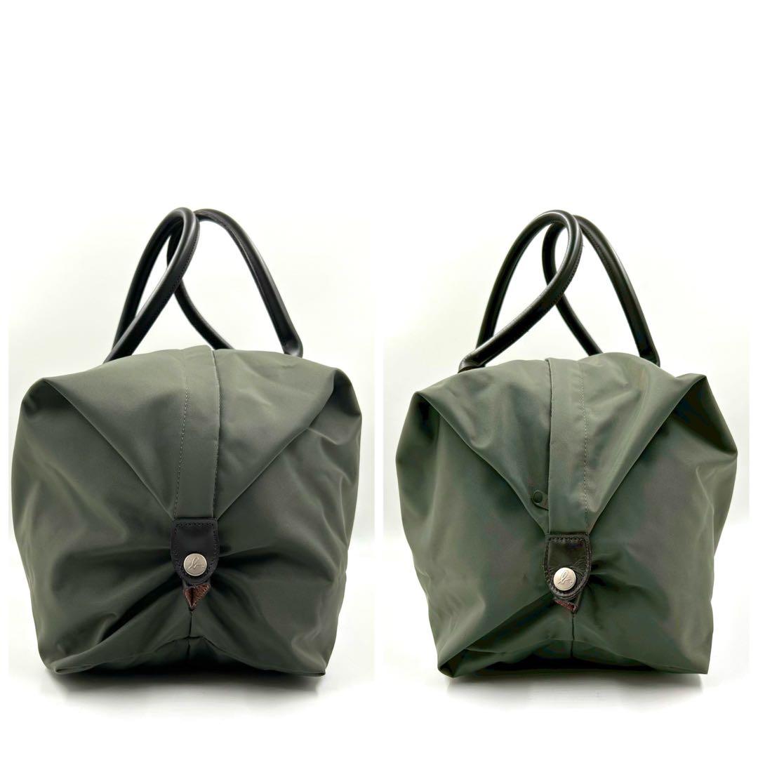 美品 アニエスベー agnes b ボストン ナイロン カーキ 大容量 旅行