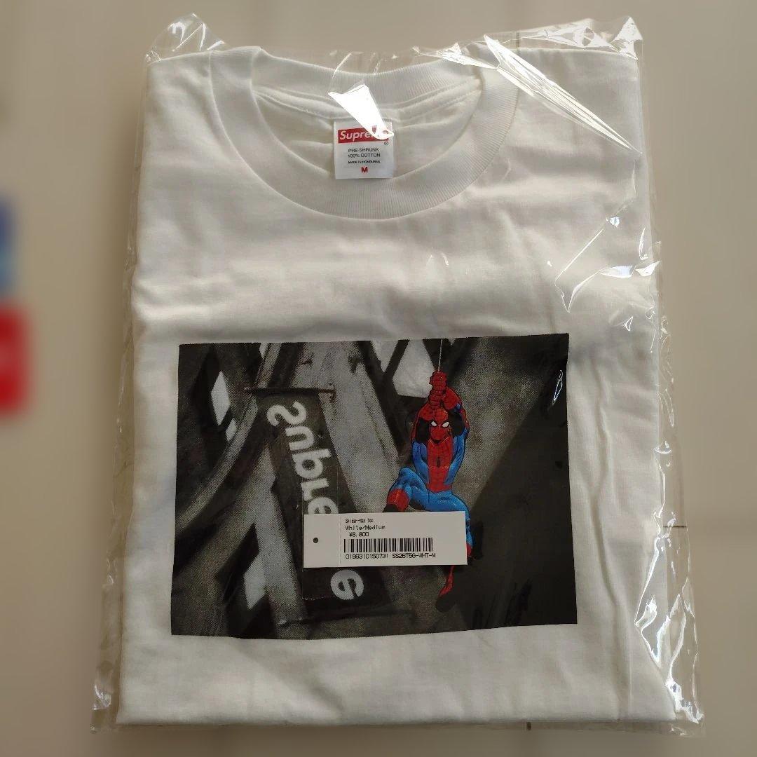 Supreme® Spider-Man ホワイト ステッカー付　スパイダーマン