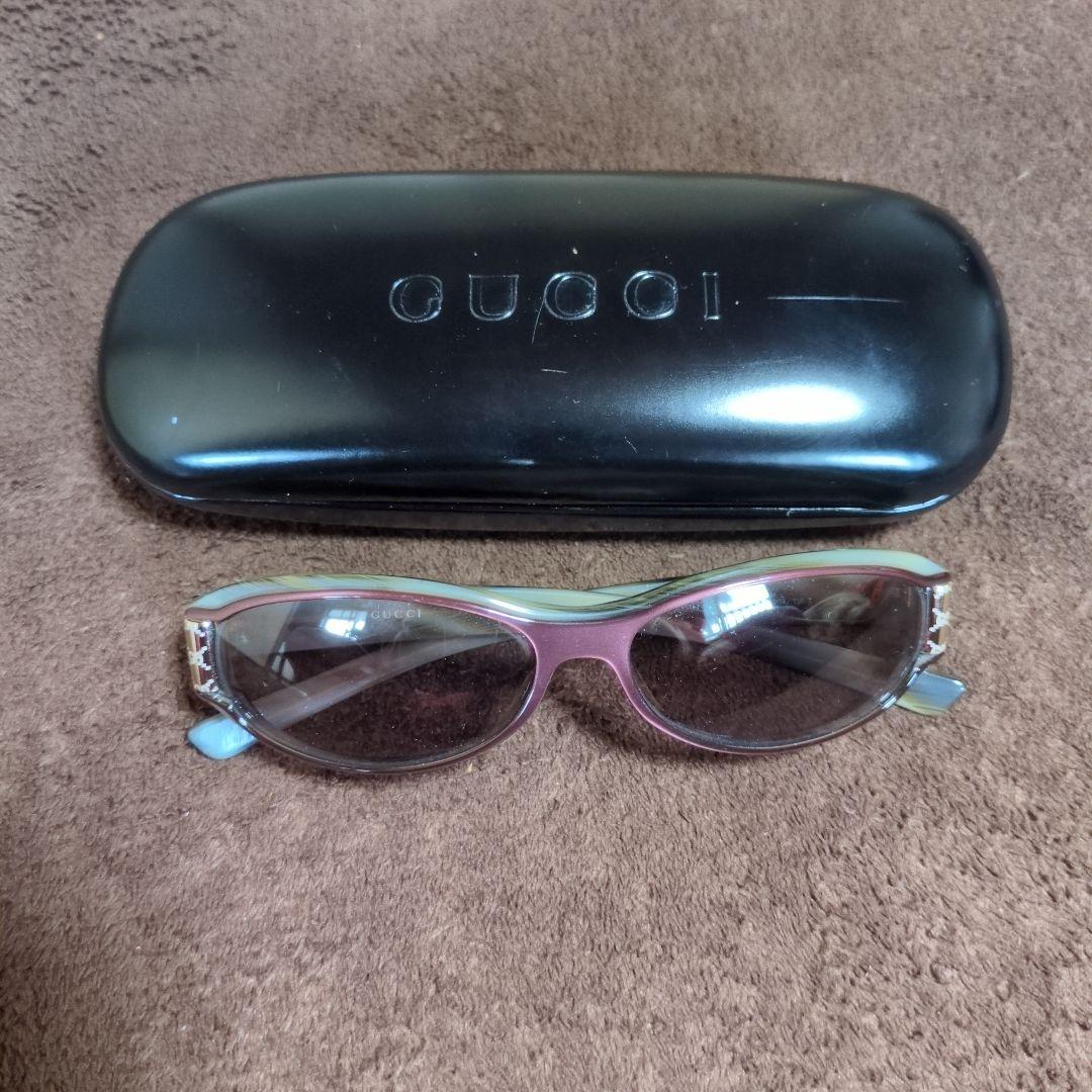 美品♡GUCCI サングラス マルーン スリムフレーム