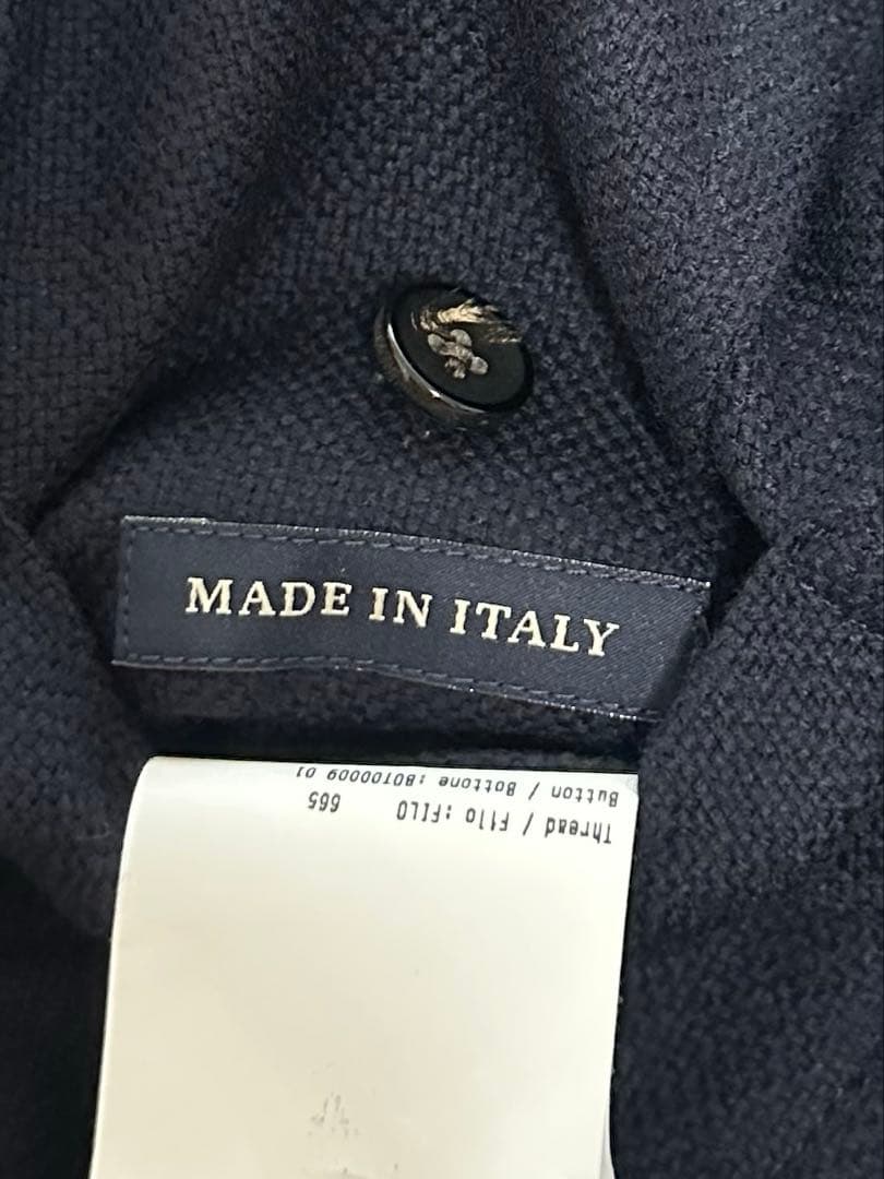 【LARDINI】ダブルジャケット ネイビー46
