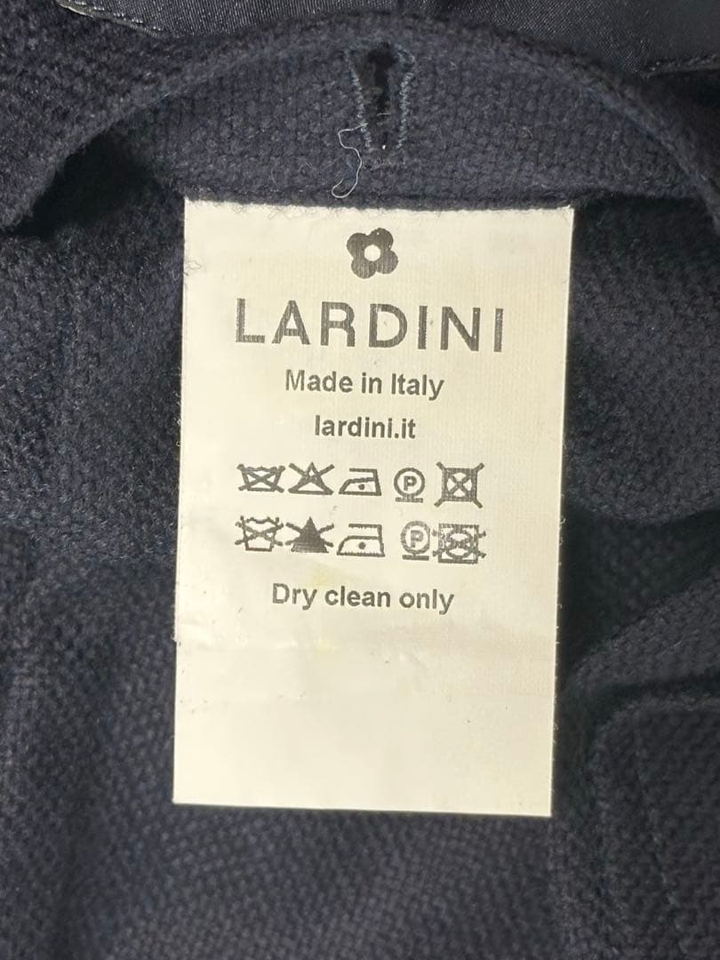 【LARDINI】ダブルジャケット ネイビー46