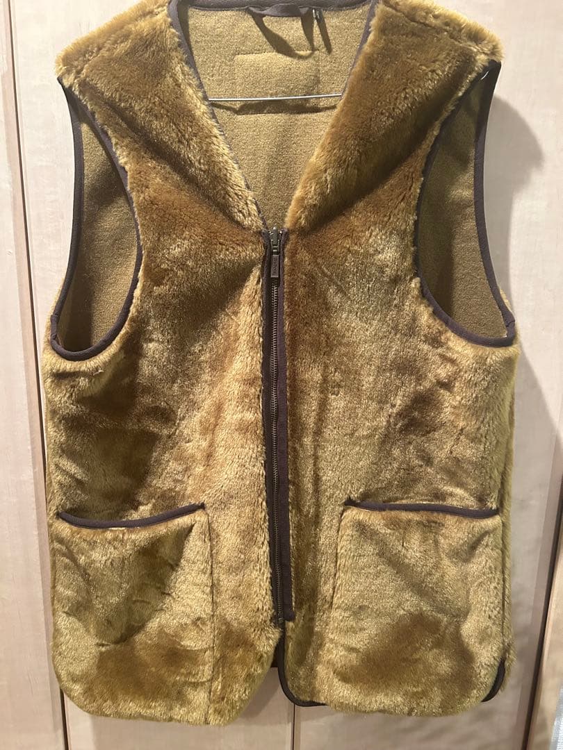 Barbour フロントジップ ファー ライナー ベスト美品
