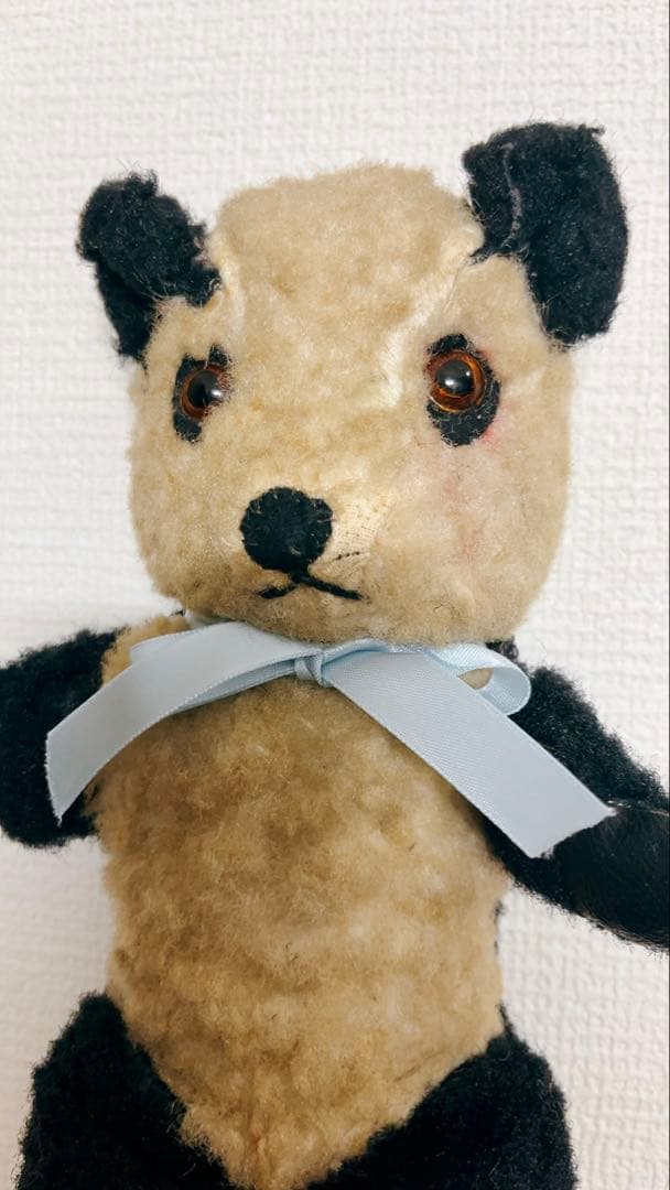 アンティークパンダちゃん　ぬいぐるみ　レトロ　ビンテージ　テディベア