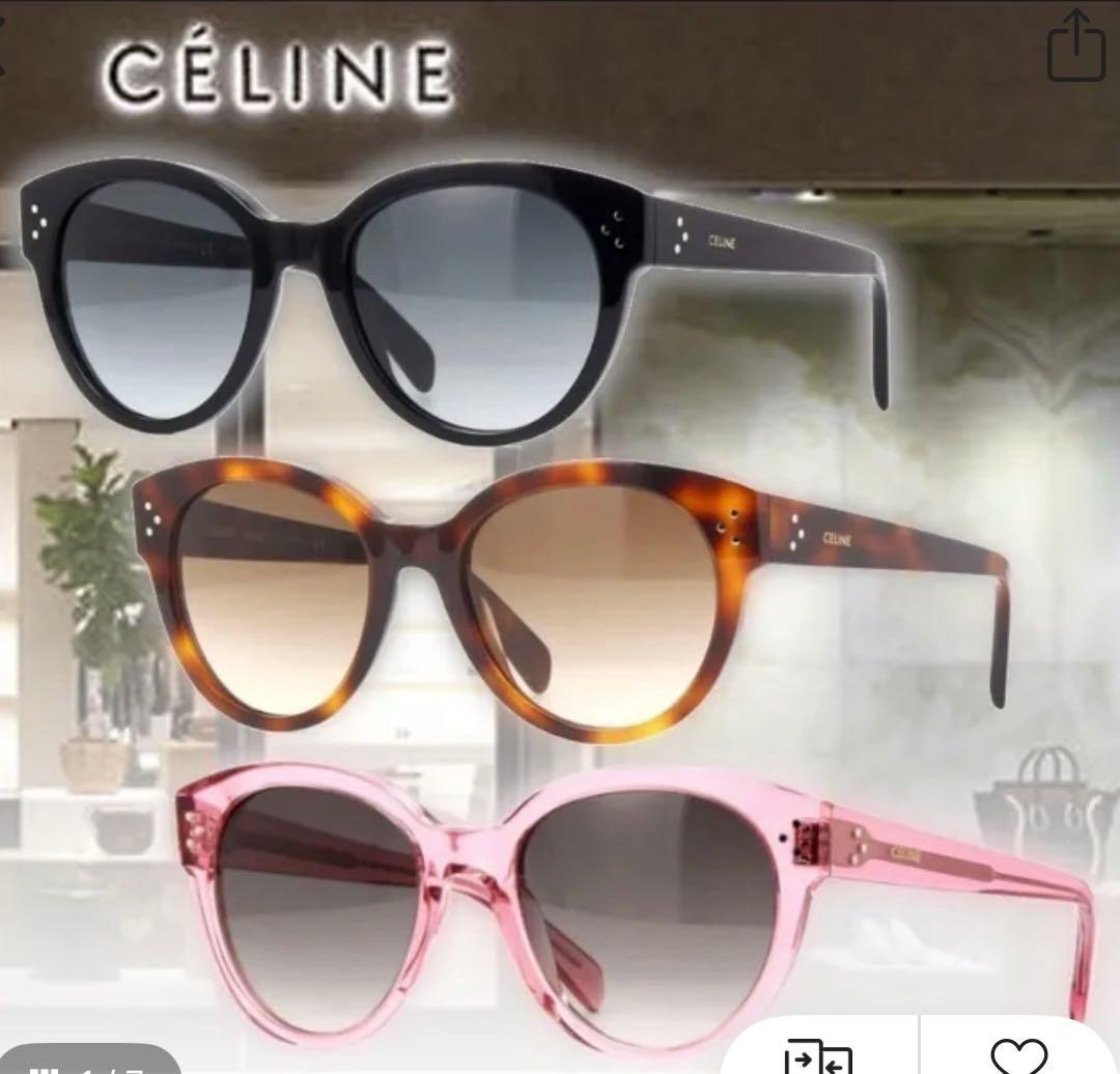 CELINE セリーヌ ピンクフレーム サングラス