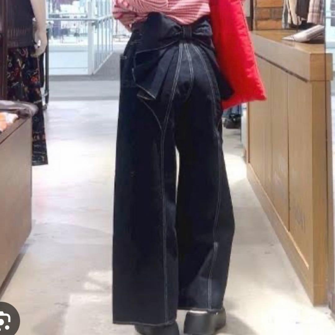 ロデオクラウンズ　ビッグリボンデニムパンツ　M