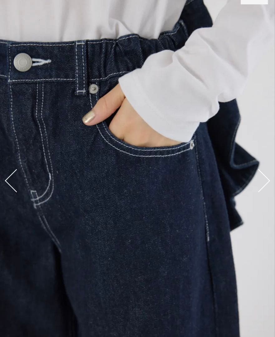 ロデオクラウンズ　ビッグリボンデニムパンツ　M