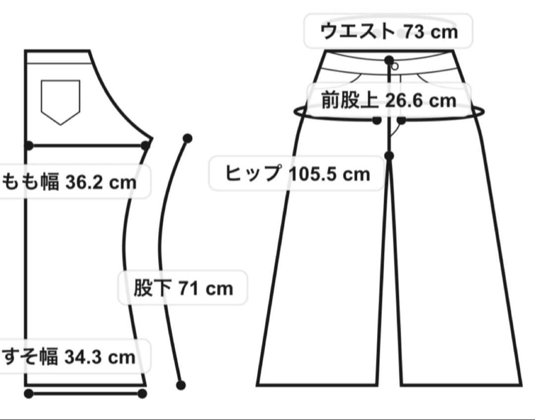 ロデオクラウンズ　ビッグリボンデニムパンツ　M