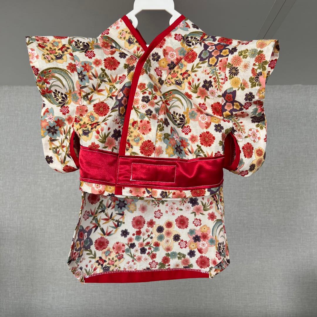 2/23【 akubi様オーダー 】ハンドメイド　犬服　着物　振袖