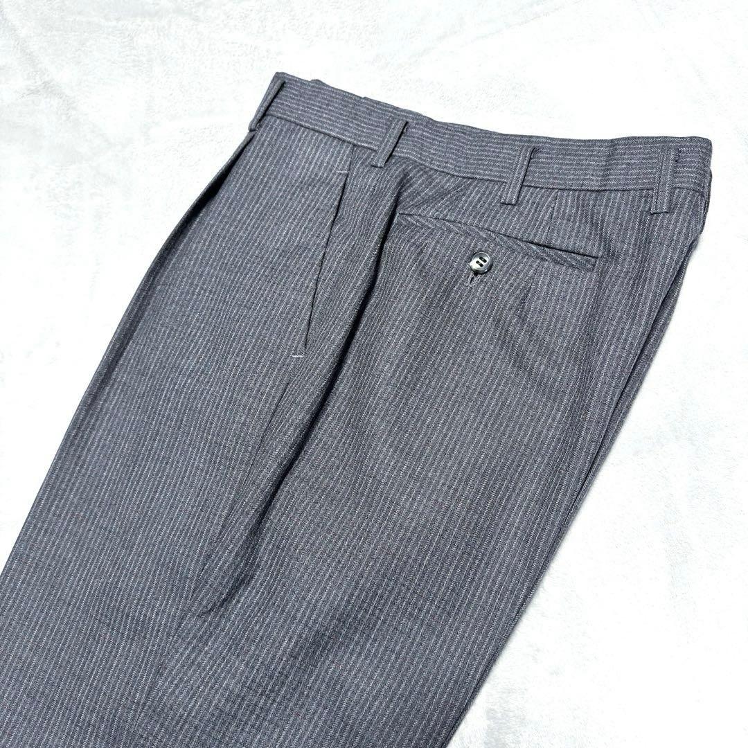BALMORAL バルモラル スリーピース スーツ グレー ストライプ Y6