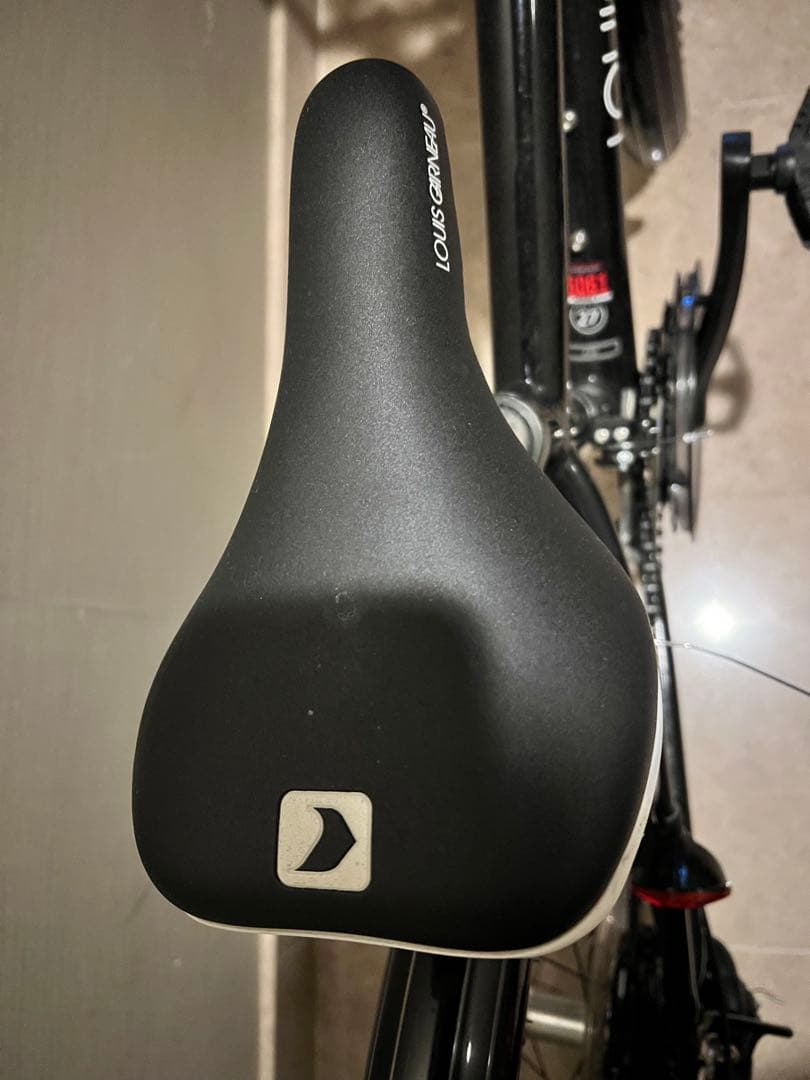 らこ　美品　LOUIS GARNEAU 自転車 22インチ 黒　着払　手渡