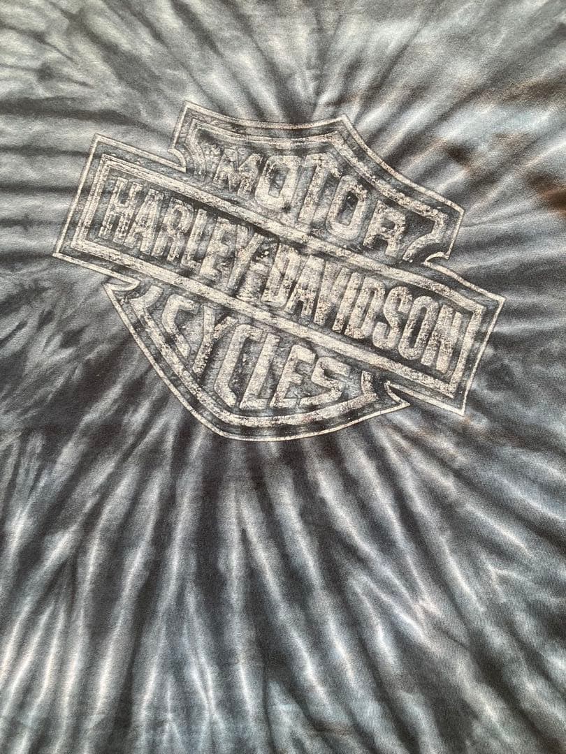 ハーレーダビッドソン USA製タイダイ柄 Tシャツ シングルステッチ