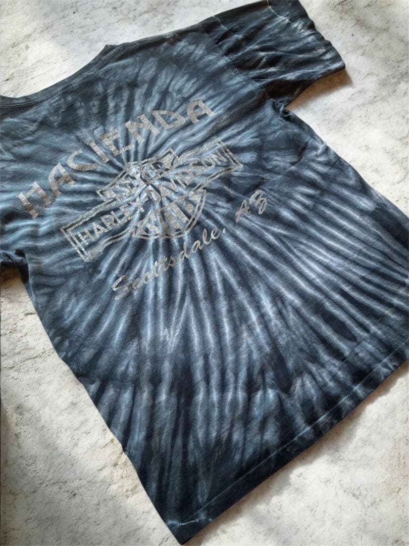 ハーレーダビッドソン USA製タイダイ柄 Tシャツ シングルステッチ