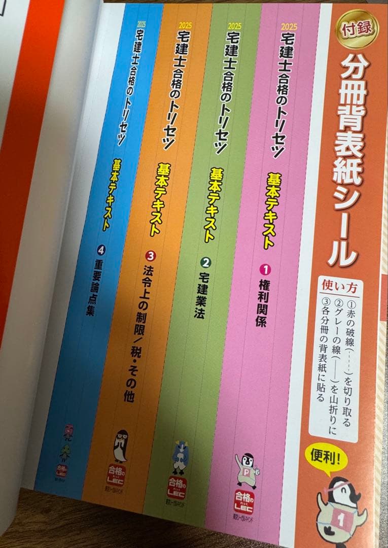 【未使用】2025年度版　宅建士合格のトリセツ各種　3冊セット