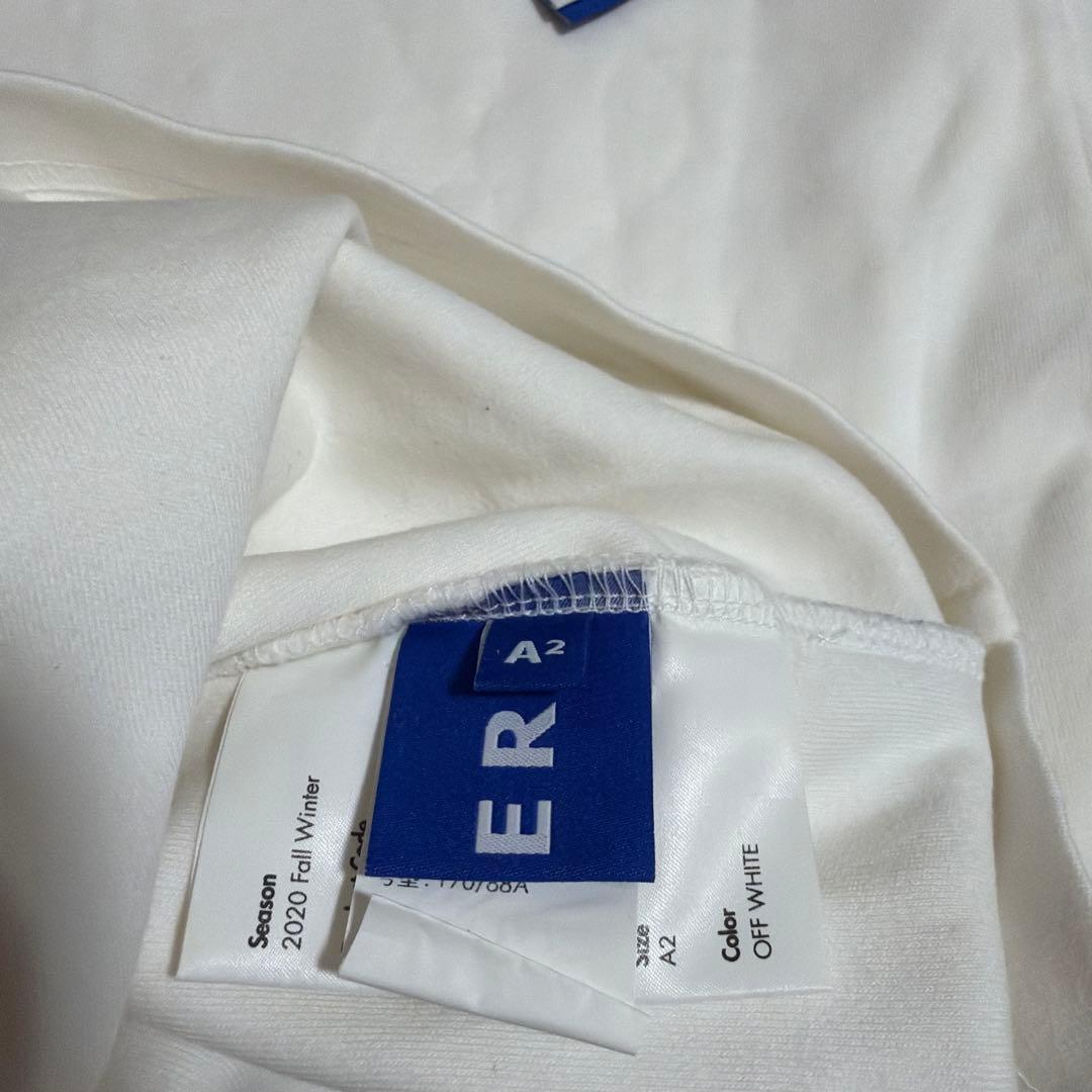 ADER error x MAISON KITSUNE ロゴTシャツ M 白