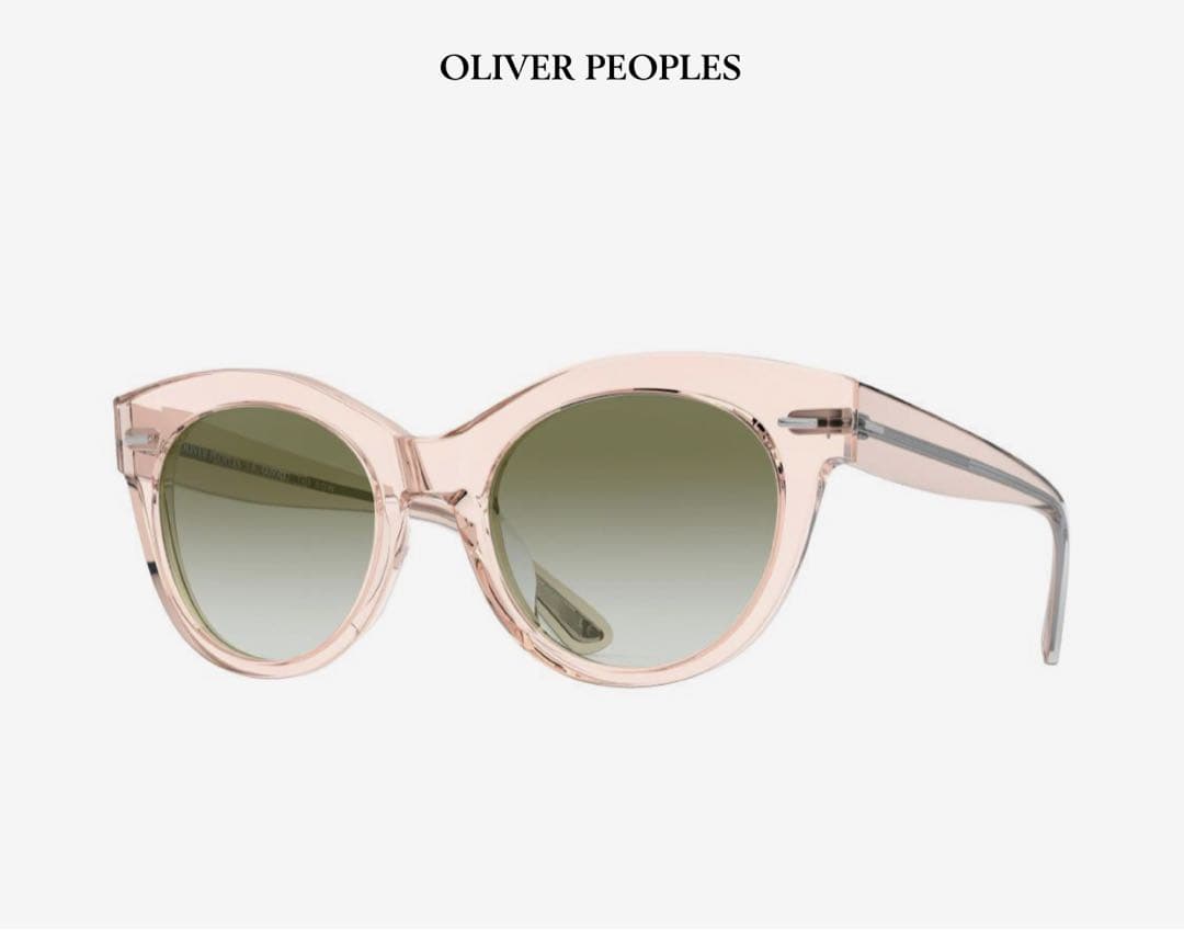 美品 OLIVER PEOPLE クリアフレーム　サングラス
