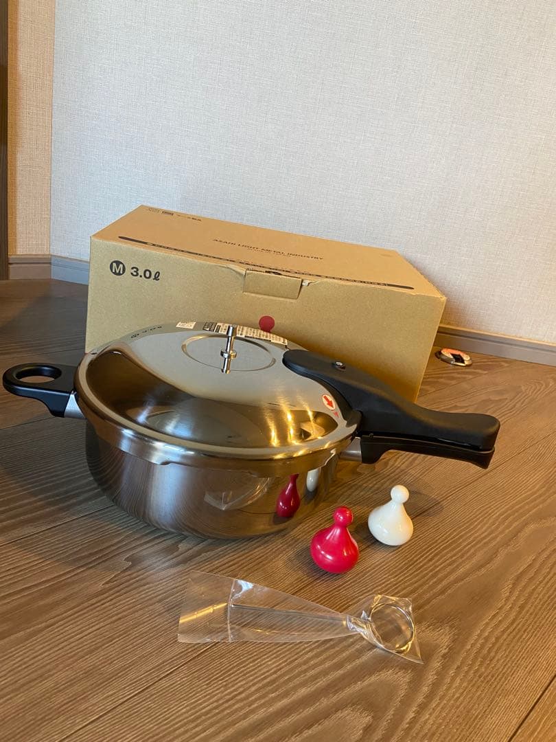 【未使用】ゼロ活力なべ アサヒ軽金属工業 ASAHI 圧力鍋 Mサイズ 3.0L