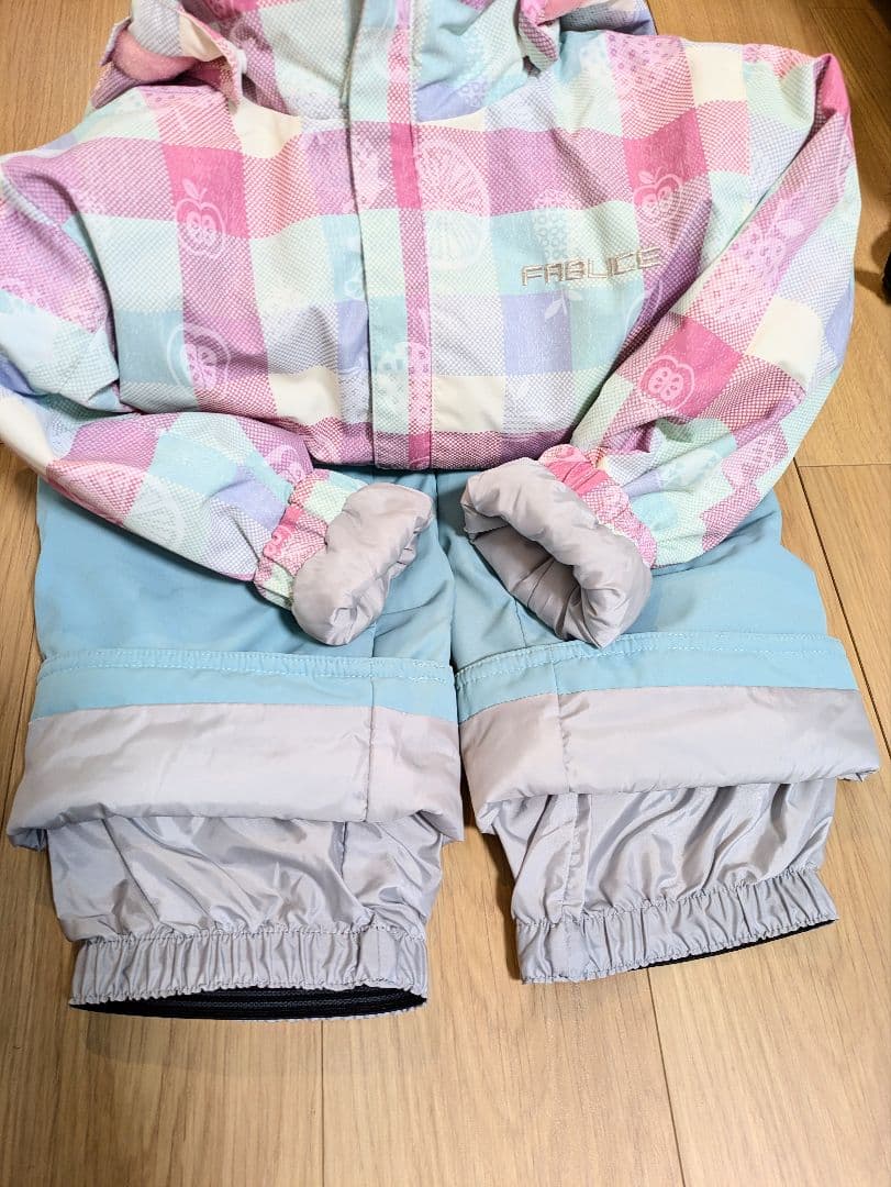 子ども用スキーウェア 上下120＆ブーツ19cm ＆ 手袋 4点セット