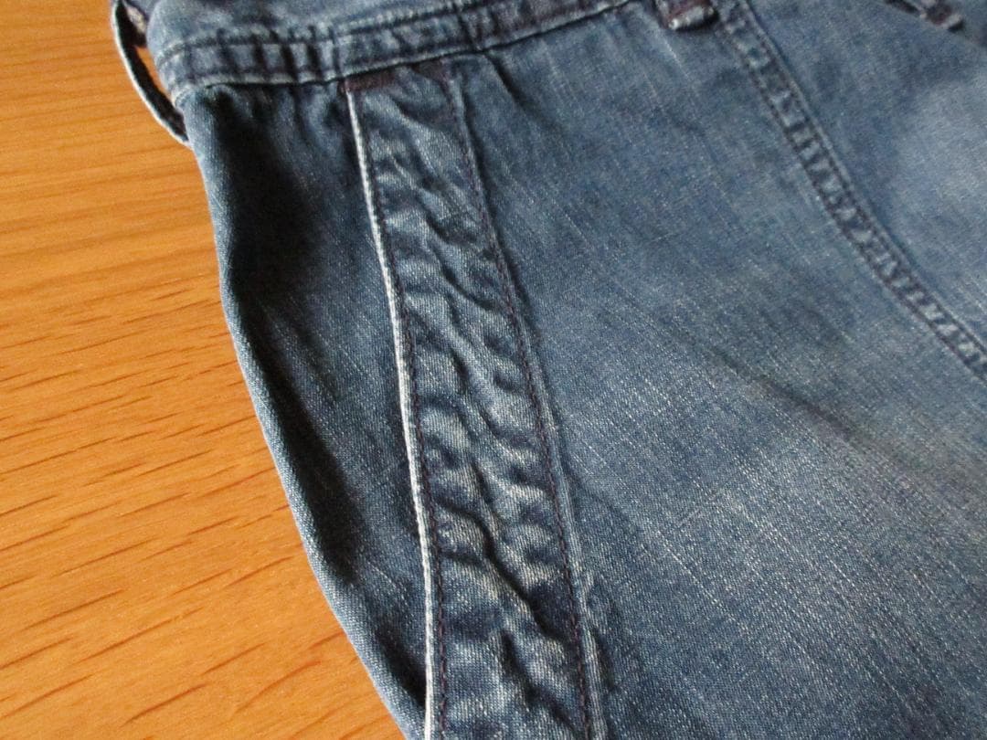 ★美品45R【ライトオンス】デニムベイカーパンツ2日本製