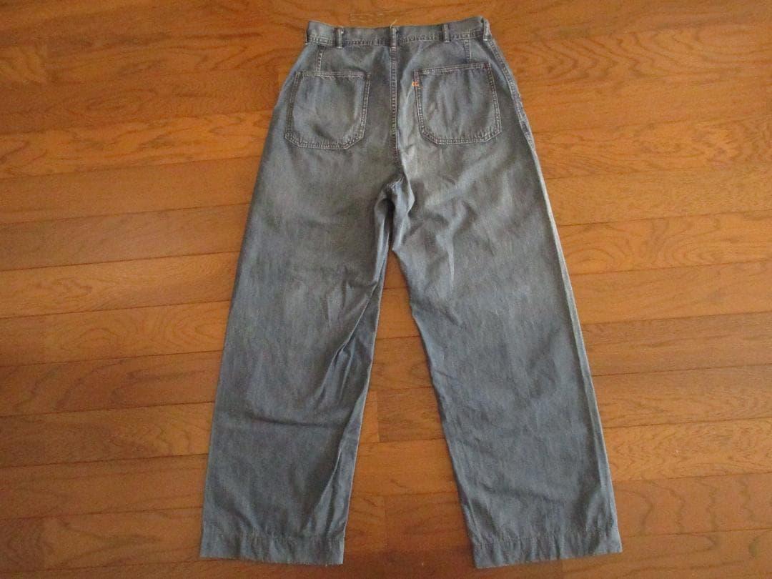 ★美品45R【ライトオンス】デニムベイカーパンツ2日本製