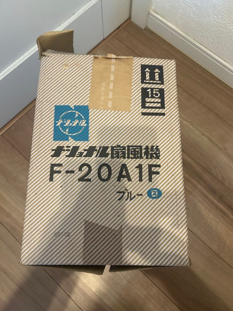 ナショナルF-20A1F卓上扇風機 青 3枚羽