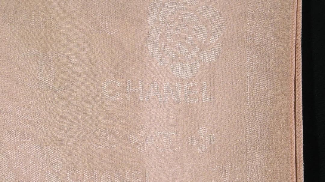 シャネル CHANEL カシミヤ シルク ストール ココマーク D590