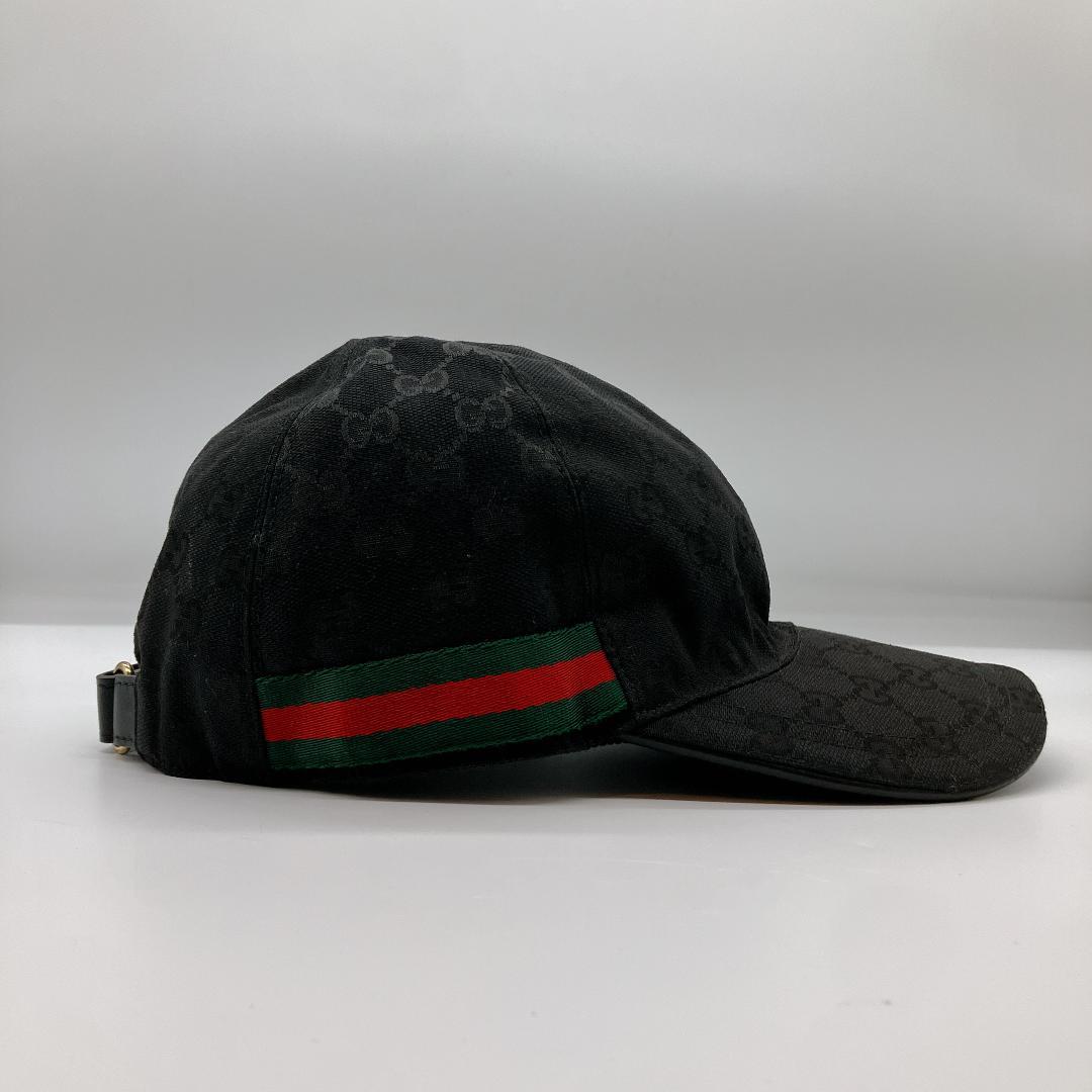 グッチ シェリーライン GG柄 GGキャンバス ベースボールキャップ 帽子 XL
