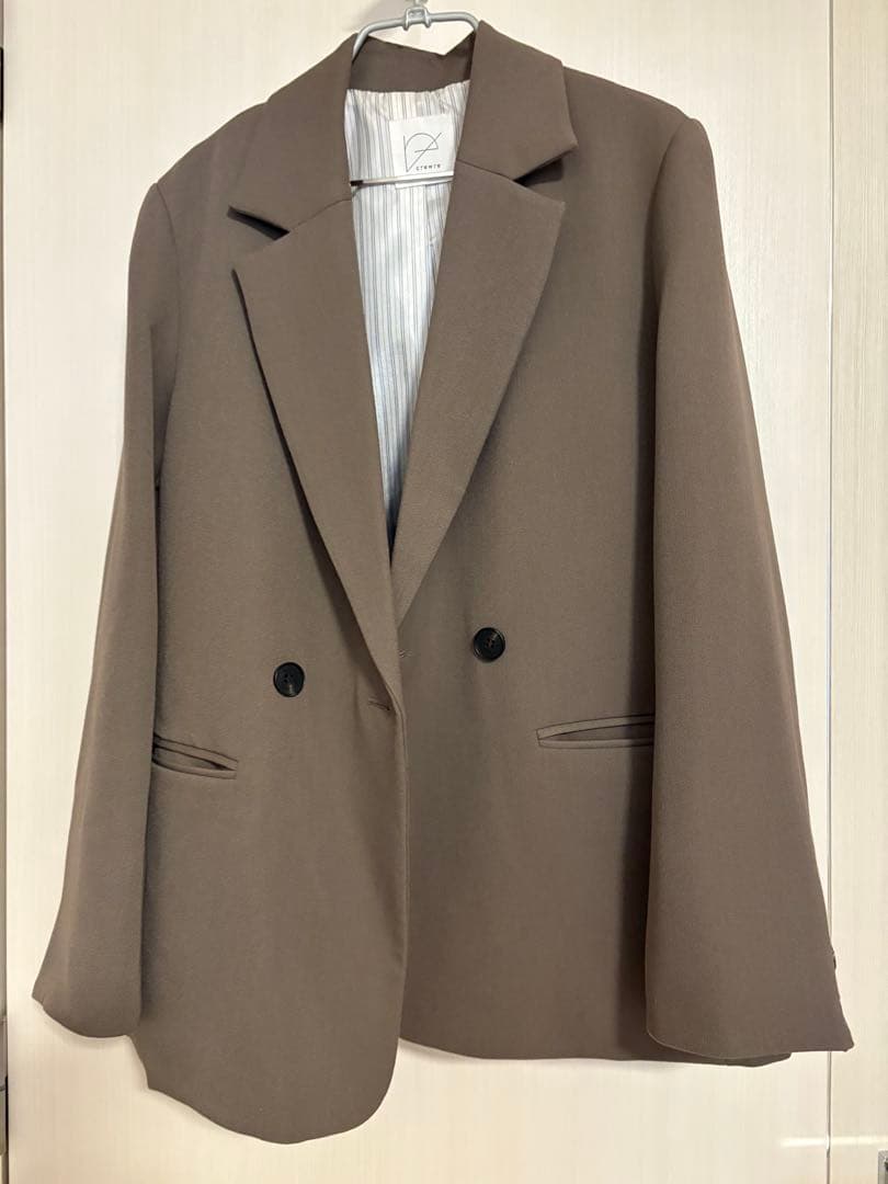 crewre ダブルテーラードジャケット　モカ　size1