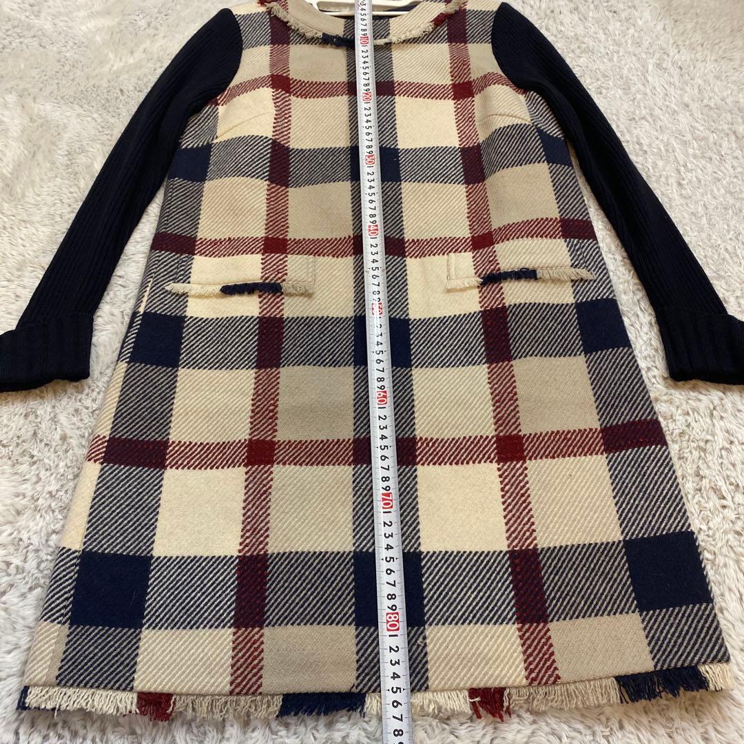 ブルーレーベルクレストブリッジ 長袖ひざ丈ワンピース