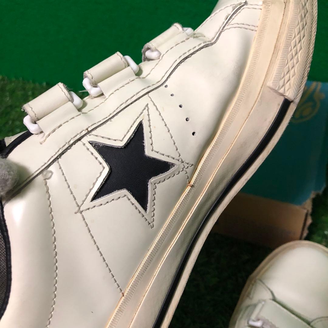 人気‼️CONVERSE ONE STAR V-3 ベルクロ レザーホワイト 29