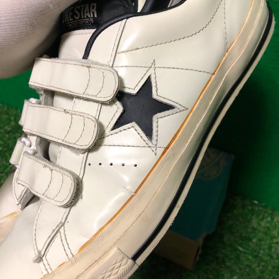人気‼️CONVERSE ONE STAR V-3 ベルクロ レザーホワイト 29