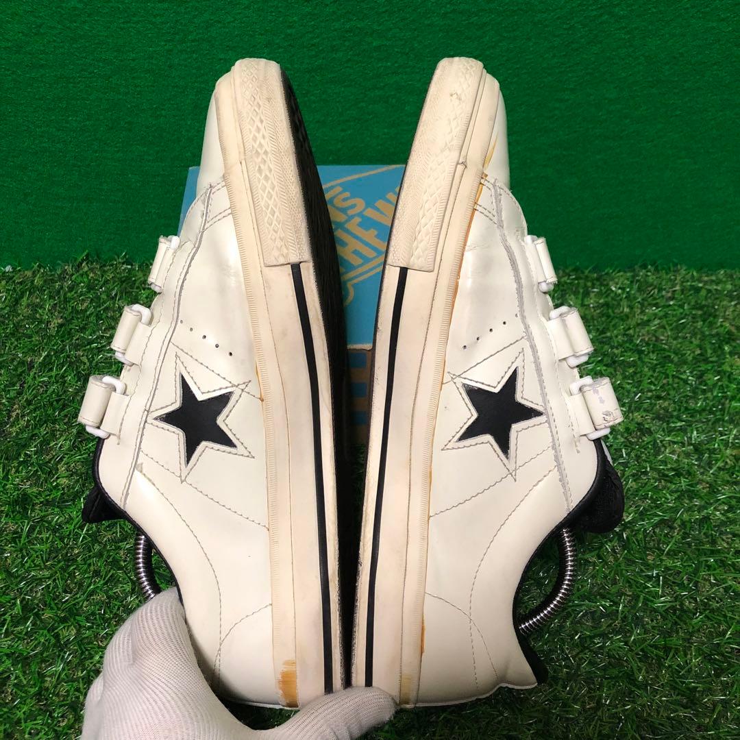 人気‼️CONVERSE ONE STAR V-3 ベルクロ レザーホワイト 29