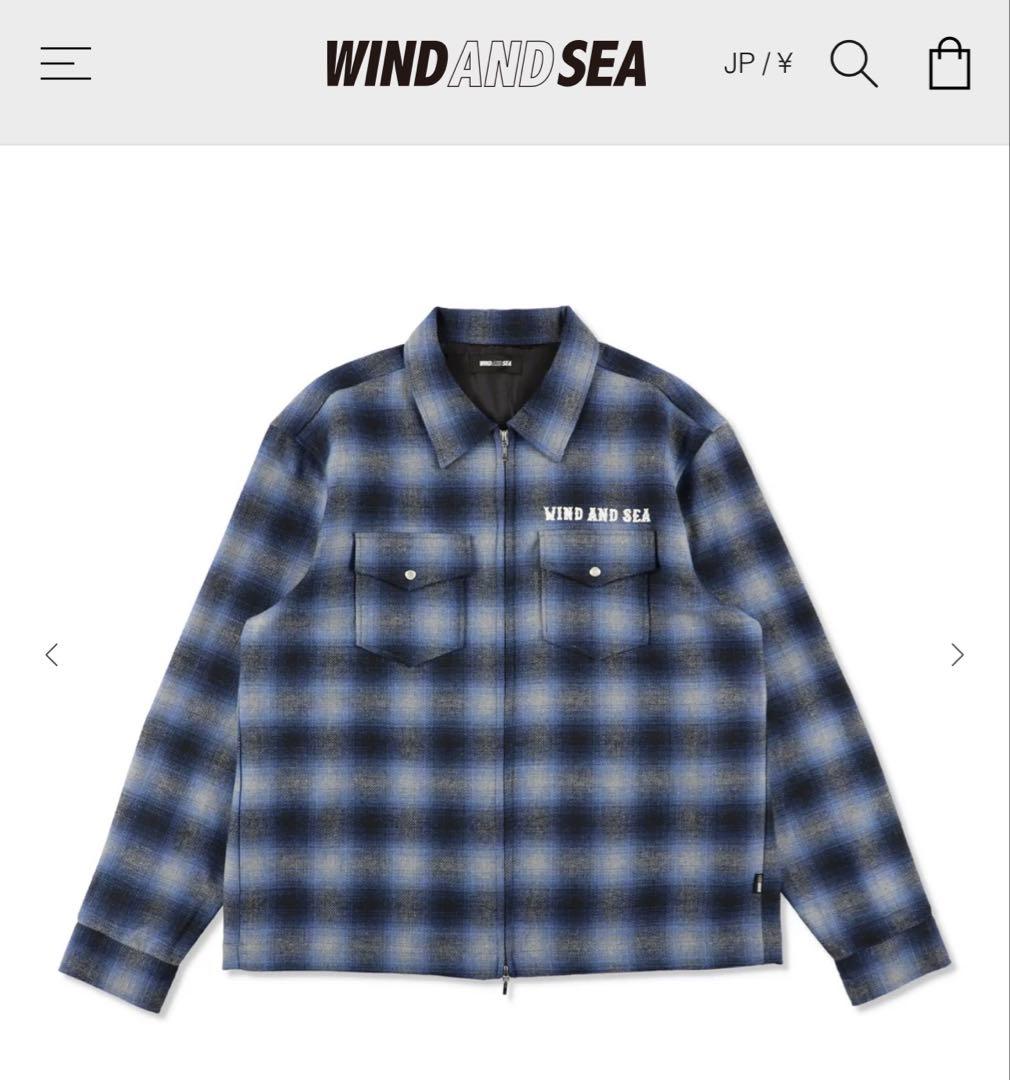 Mサイズ　26SS wind and sea ジャケット　春夏　ブルー系