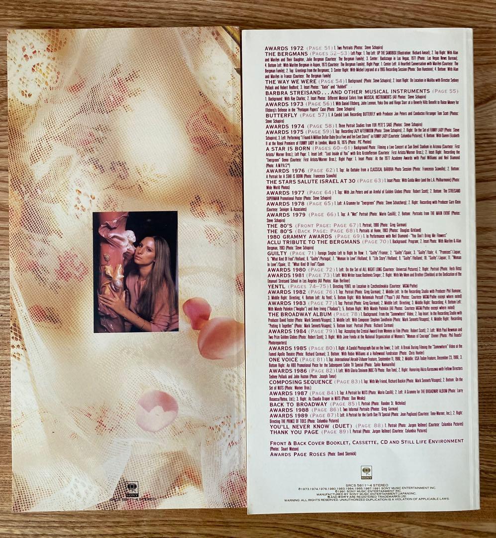 バーブラストライサンド4CDBOXセットJust for the record
