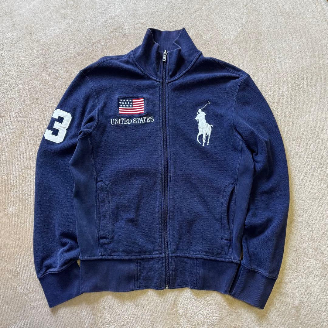 90sポロ ラルフローレン トラックジャケット USA Ralph ビックポニー