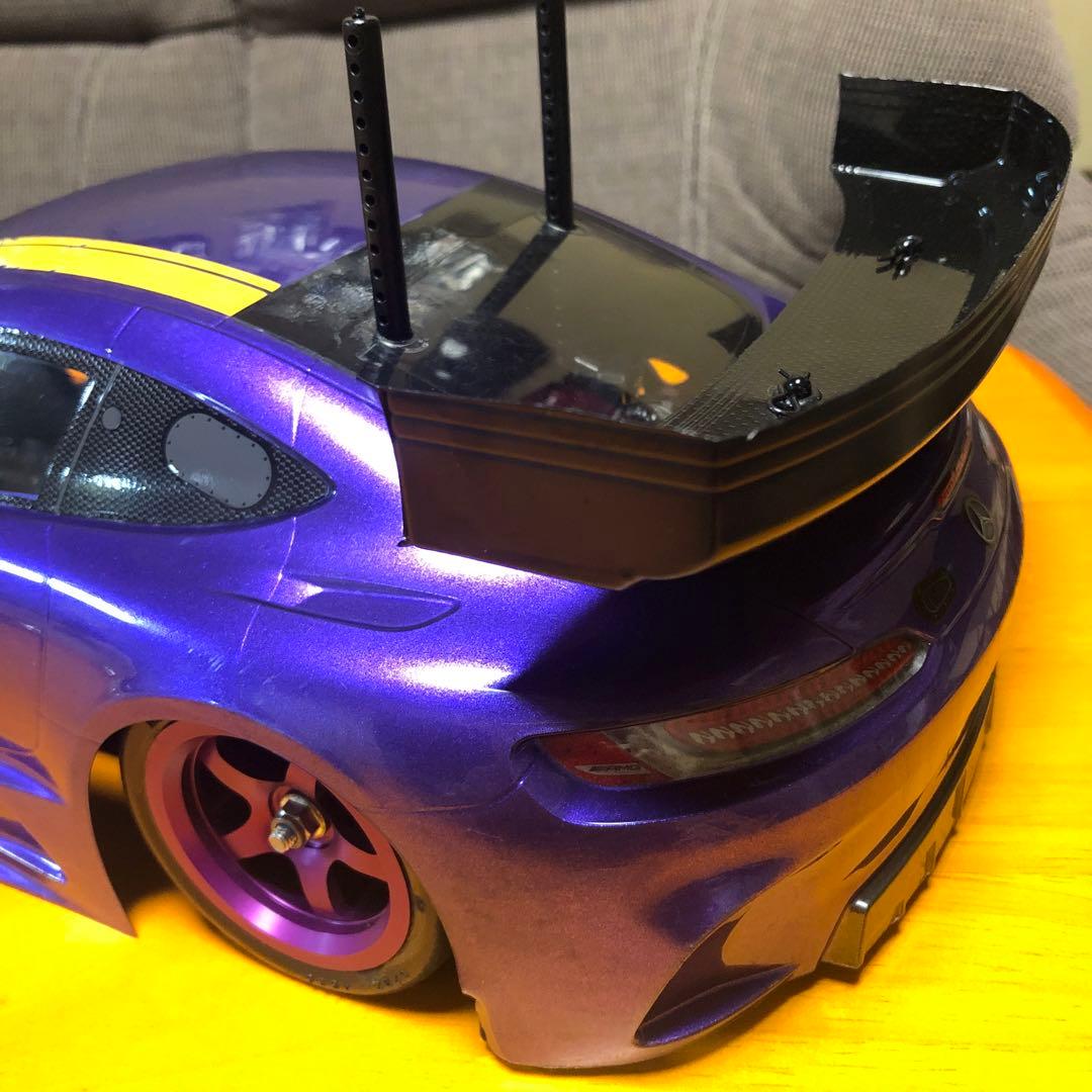 ぐ*ち様 タミヤTT-02 AMG GT ベンツ　ラジコン、ボディー付き