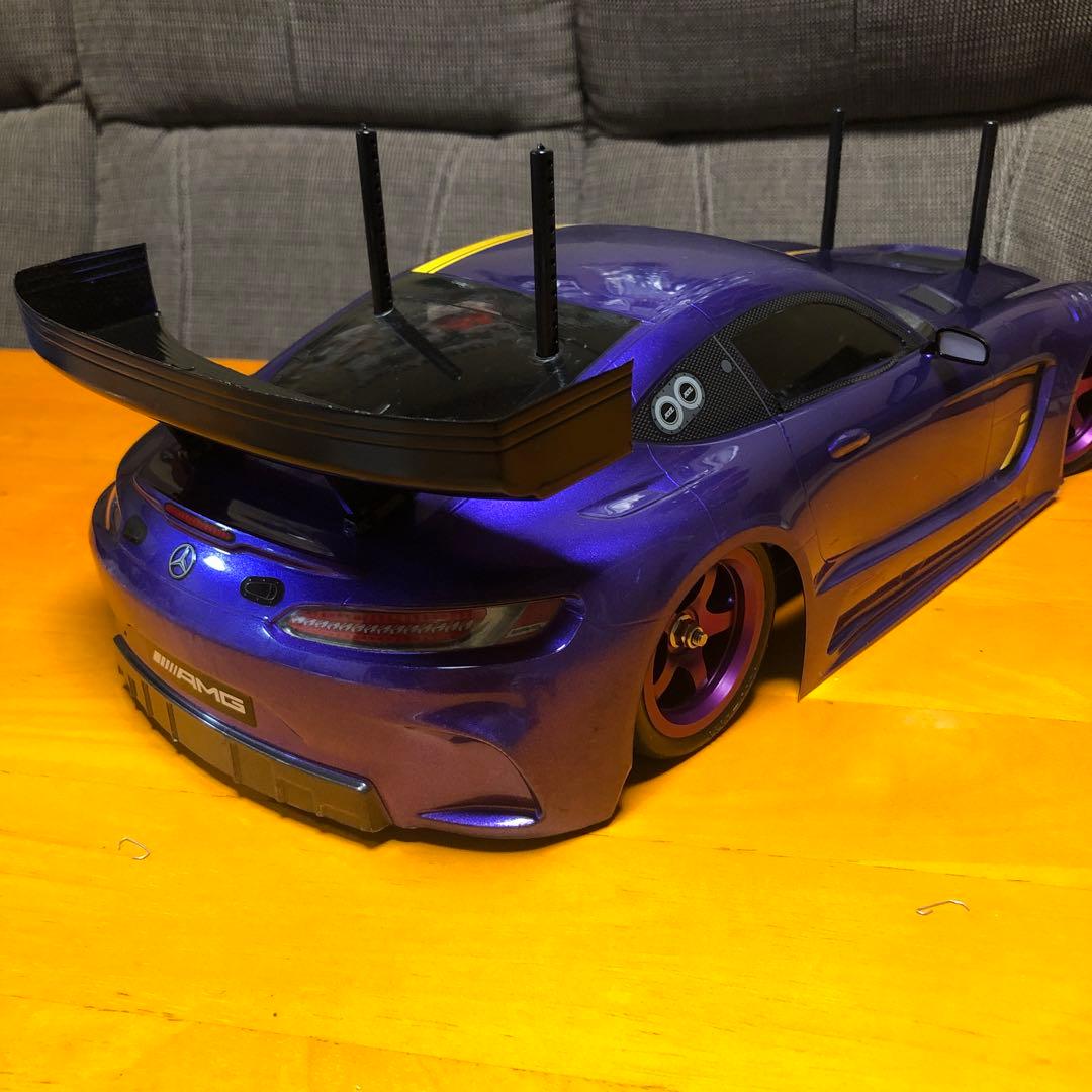 ぐ*ち様 タミヤTT-02 AMG GT ベンツ　ラジコン、ボディー付き