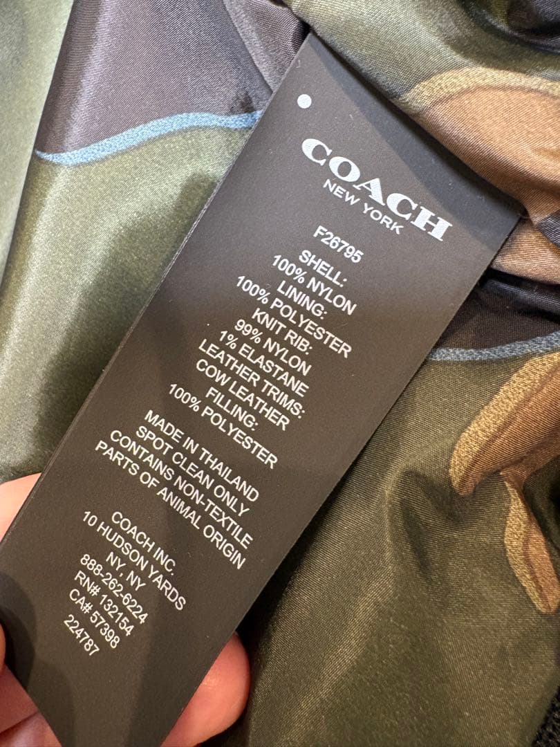 COACH ネイビー MA-1 ジャケット
