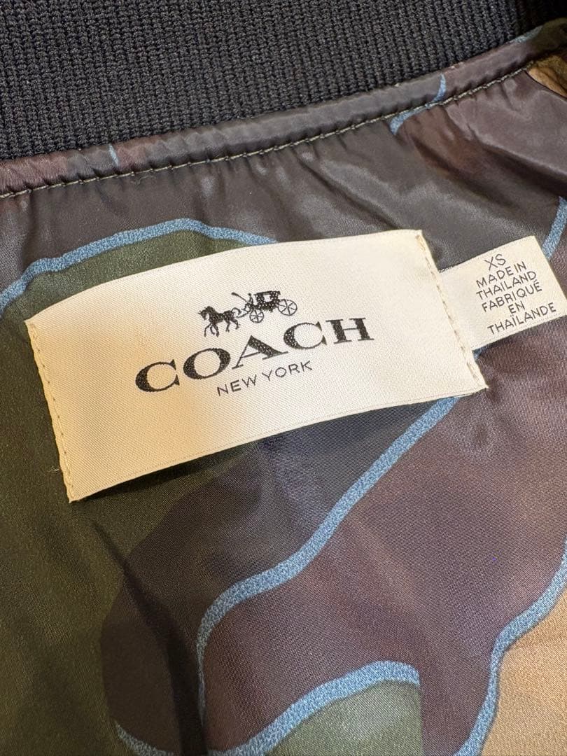 COACH ネイビー MA-1 ジャケット