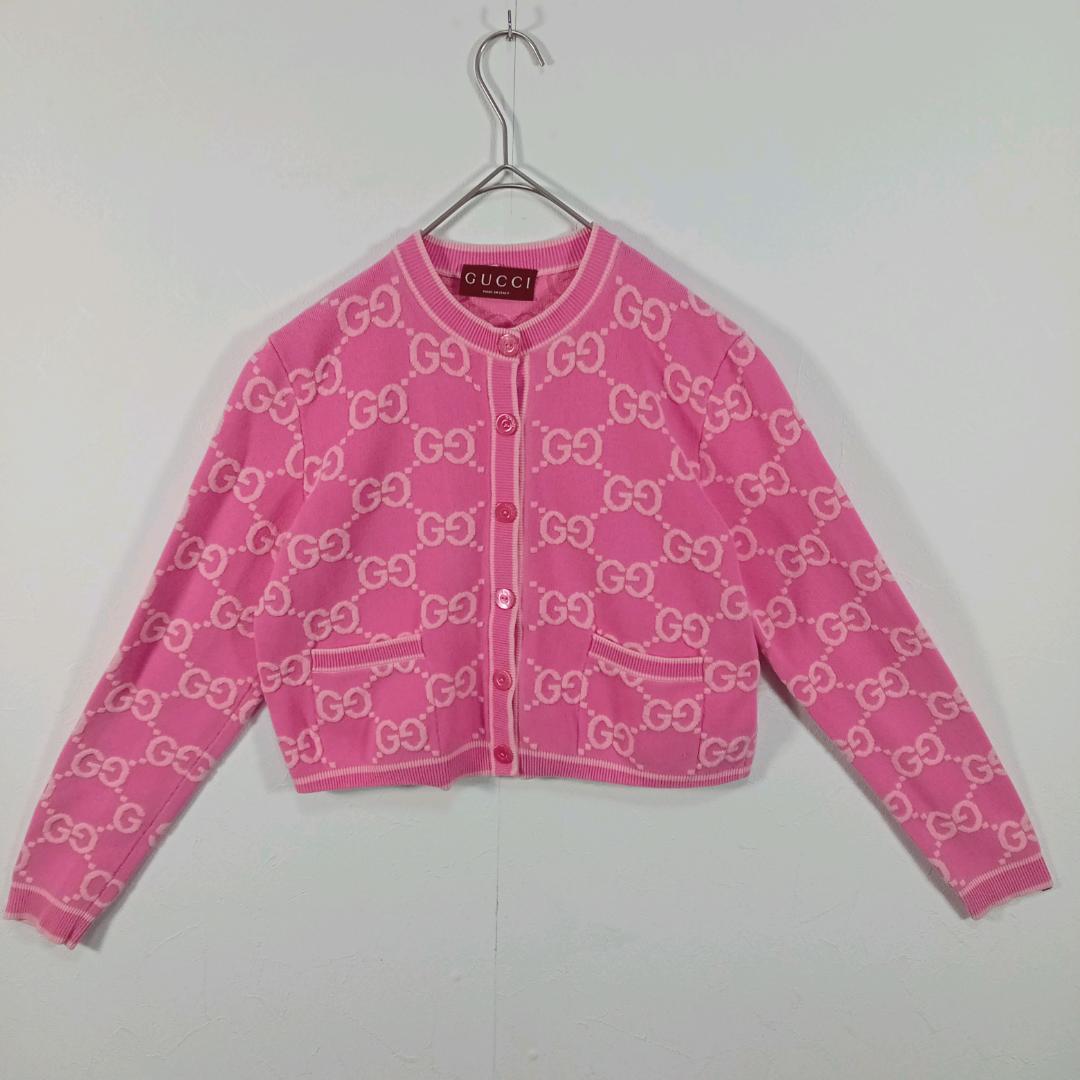 GUCCI GG コットンジャカードカーディガン S（165/88Y）