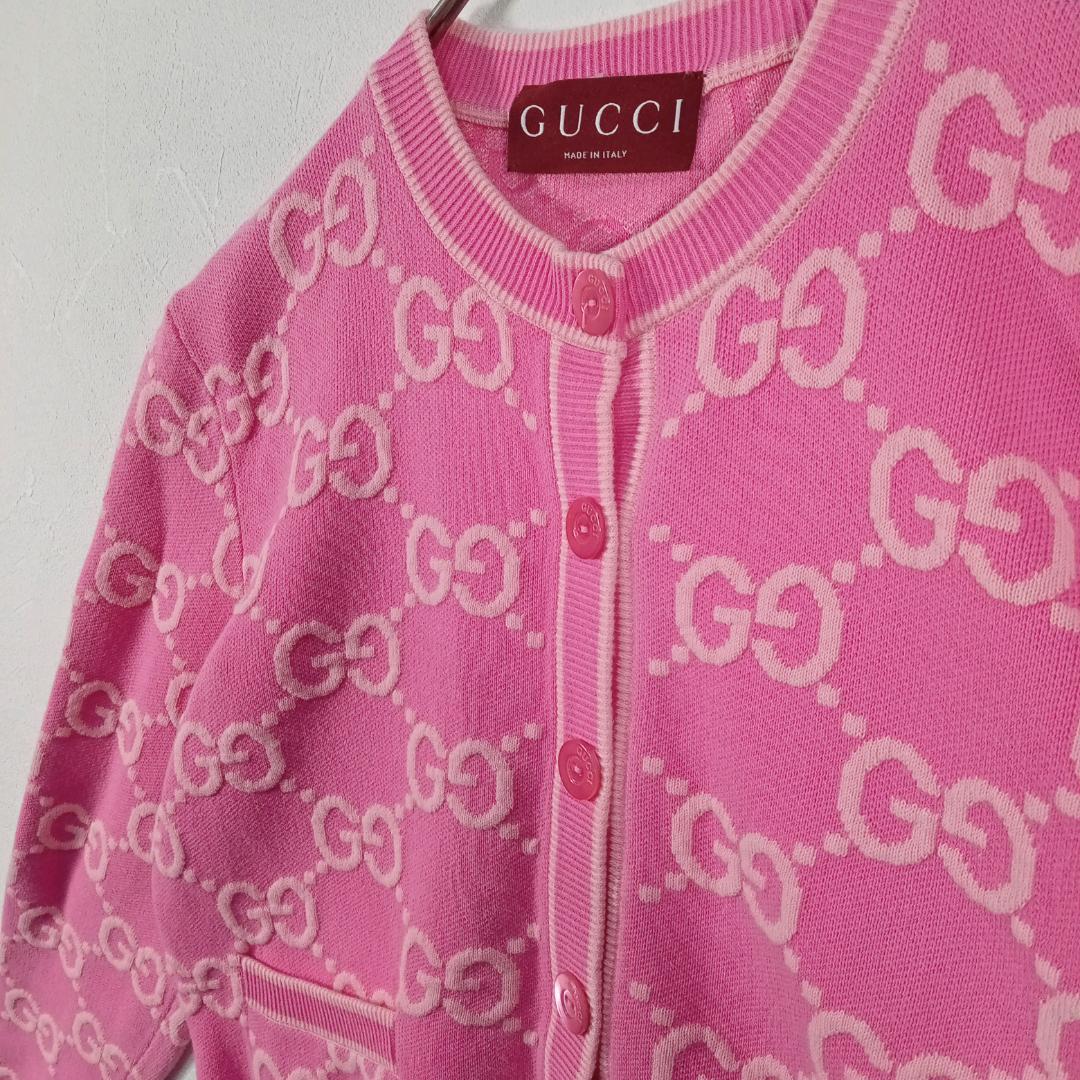 GUCCI GG コットンジャカードカーディガン S（165/88Y）
