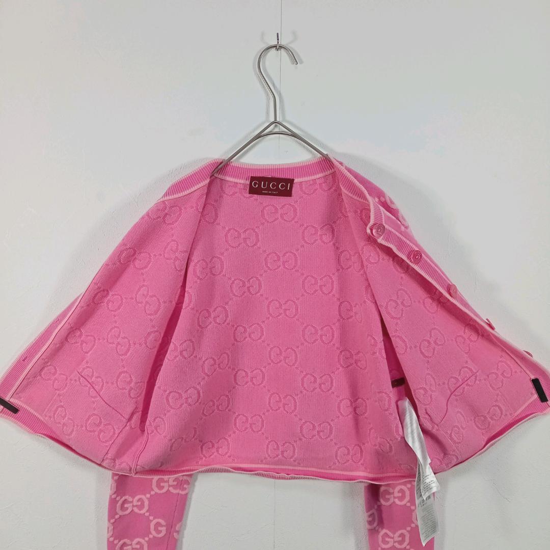 GUCCI GG コットンジャカードカーディガン S（165/88Y）