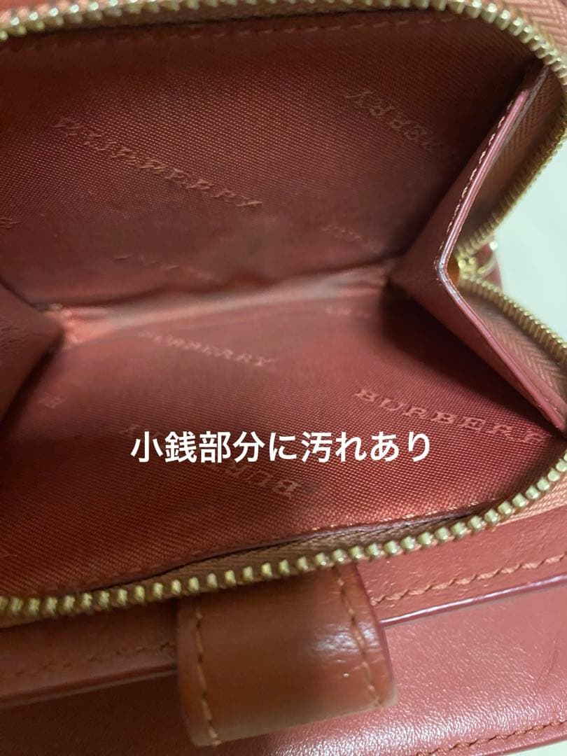 Burberry 折財布　レッド