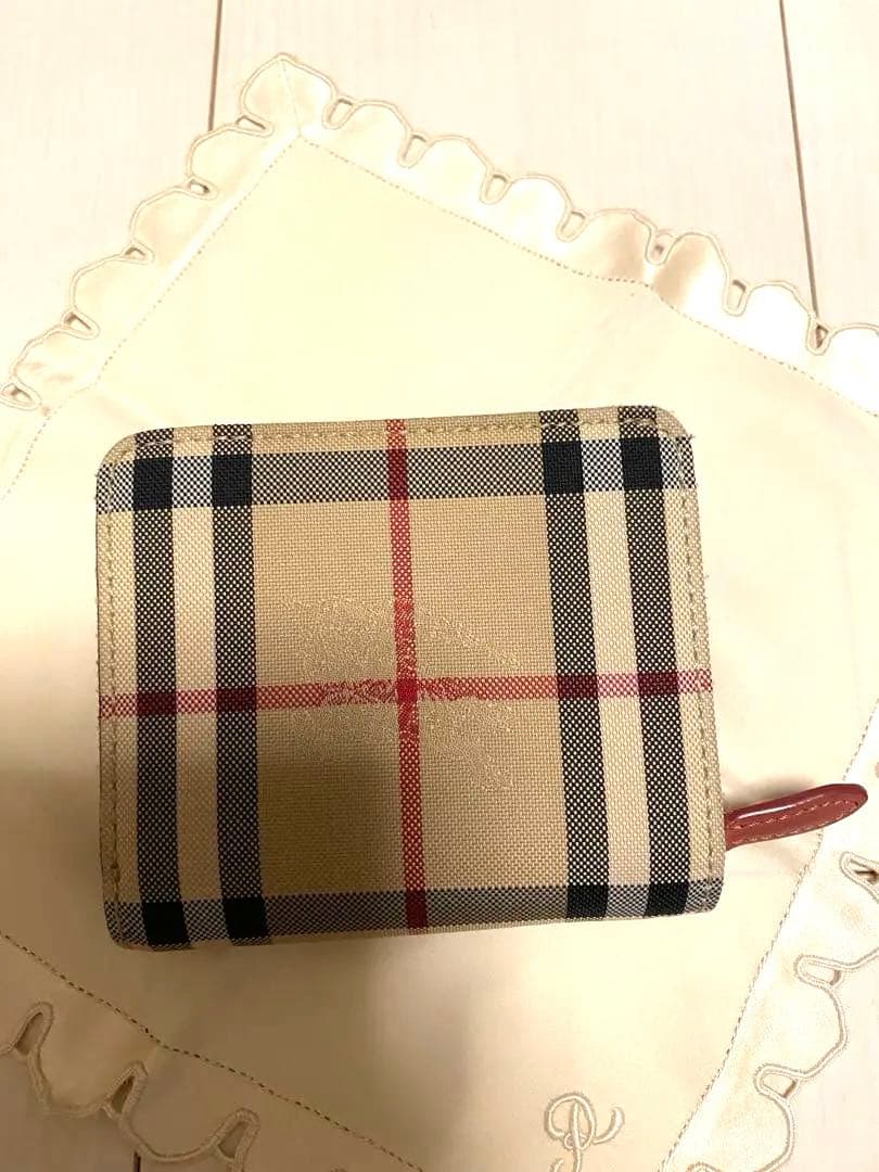 Burberry 折財布　レッド