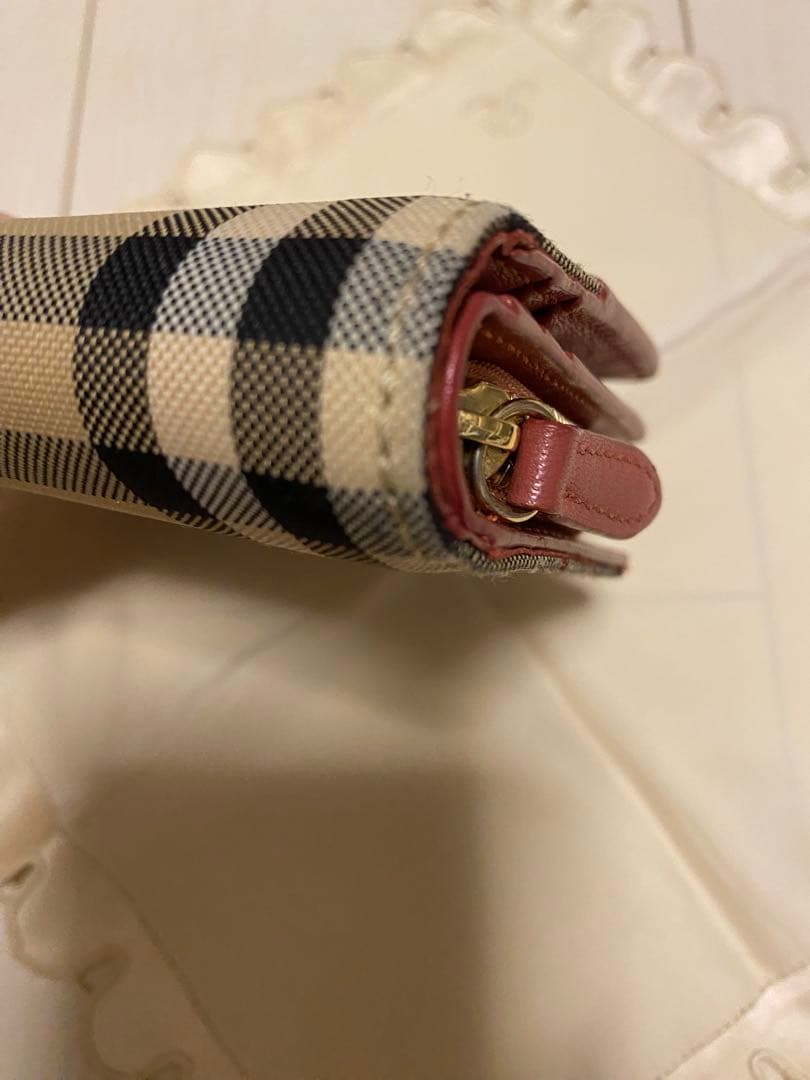 Burberry 折財布　レッド