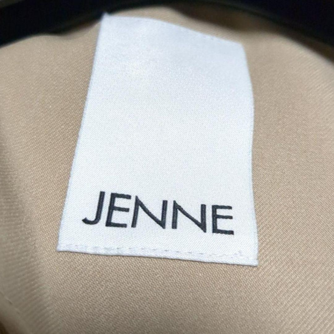 定価22990円 JENNE 配色裏衿フレアコート　フレアコート　ベージュ　M