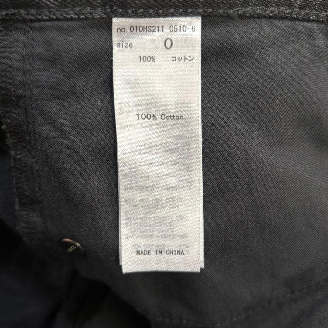 美品 MOUSSY CROSS WAIST WIDE STRAIGHT ブラック